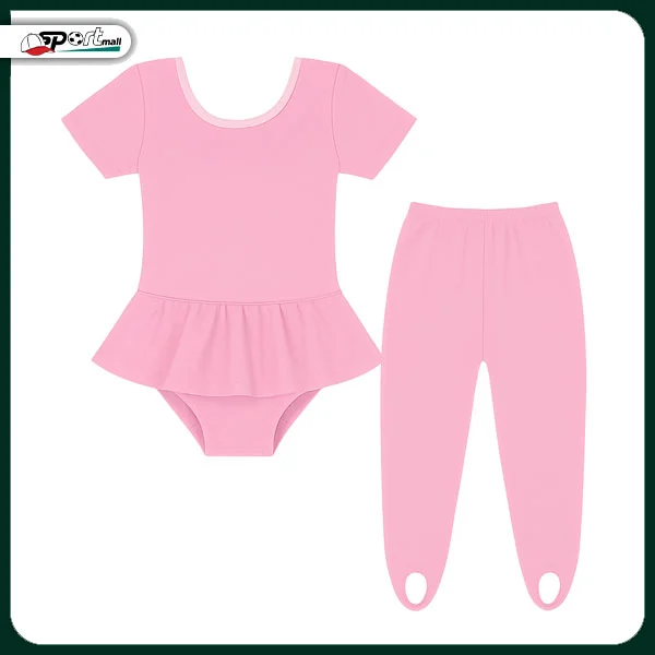 لباس ژیمناستیک دخترانه صورتی A501062