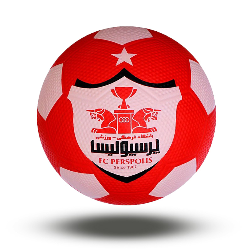 توپ فوتبال باشگاهی لاستیکی پرسپولیس